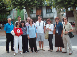 Varios miembros de la lista Basque Genealogy en una reunión mantenida en Hondarribia, Gipuzkoa