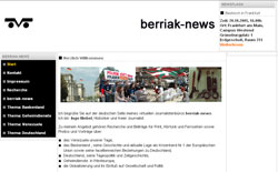 Portada de la página web Berriak-News