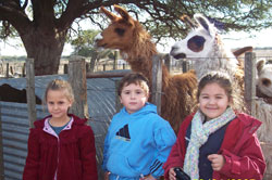 Alumnos de Txiki Txoko durante una de sus salidas a un centro de animales (fotos Zelaiko Etxea EE)