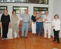 El anfitrión, 'Patxi' Saralegui, con algunos de sus invitados llegados desde Uruguay y diversos ligares argentinos