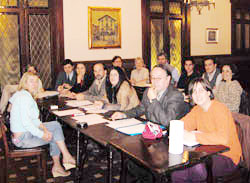 Miembros del Centro Vasco en uno de los actos del Día del Patrimonio (foto Euskal Erria EE)