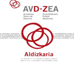 Zuzenbidearen Euskal Akademiak euskara hutsean argitara eman duen aldizkariaren portada