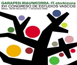 Cartel anunciador del XVI Congreso de Eusko Ikaskuntza, dedicado al desarrollo sostenible