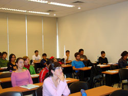 Aspecto de una de las clases chilenas de Euskera y Cultura Vasca en Santiago (foto euskalkultura.com)