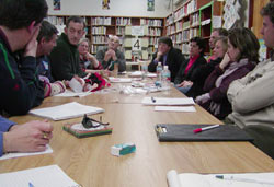 Reunión de profesores encargados de Boga en euskal etxeas norteamericanas, celebrada el año pasado en Boise (foto Lisa Corcostegui)
