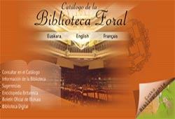 La web de la Biblioteca Foral de Bizkaia permita acceder a su Biblioteca Digital
