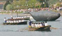 Orio rememoró este domingo la captura de la última ballena frente a la costa vasca (foto Fraile-DV)