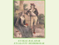 Portada del libro 'Baladas y canciones tradicionales vascos', disponible en Euskal Liburutegia