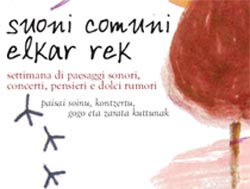 Cartel del festival <i>Suoni Comuni - Elkar Rek</I>