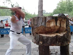 Los aizkolaris protagonizarán la exhibición de deportes rurales de la II Fiesta Vasca