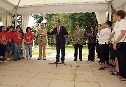 Un momento de la recepción del lehendakari 