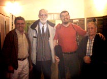 De izquierda a derecha, Gustavo Estanga Andía, Mikel Ezkerro, Mariano Silva-Torrea y Mikel Ortiz Auzmendi