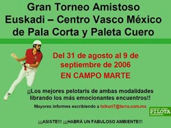 Cartel anunciador del Torneo Amistoso de Pelota