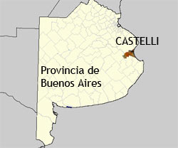 Situación de Castelli en la Pcia. de Buenos Aires