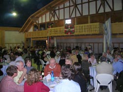 Aspecto que ofrecía el pasado domingo la paella de hermandad organizada en la sede del Centro Vasco 'Gure Ametza' de Río Cuarto, Córdoba, Argentina