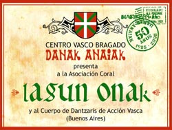 Cartel anunciador del concierto de Lagun Onak