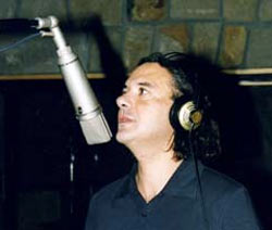 Joseba Gotzon en el estudio de grabación