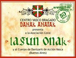 Cartel anunciador del concierto de Lagun Onak