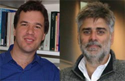 Los autores del libro que se presenta esta tarde, Xabier Irujo Ametzaga y Alberto Irigoyen Arteche