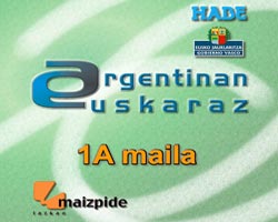 Portada del CD didáctico Argentina Euskaraz, desarrollado por HABE y Maizpide euskaltegia