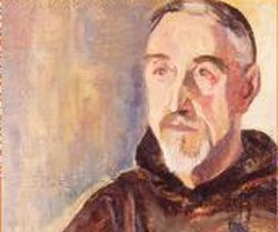 Retrato de pintura del fraile capuchino Jose Gonzalo Zulaika, 'Aita Donostia' (1886-1956)