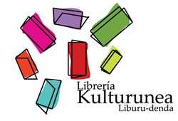 Uno de los motivos e imágenes, con la rotulación en euskera y español, que muestra la librería mexicana Kulturunea a través de su página web