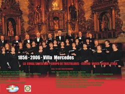 Cartel anunciador del concierto de la coral ordiziarra en Villa Mercedes los próximos días 9 y 10