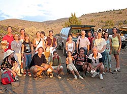 Estudiantes y profesores del CBS en una salida de trabajo al Desierto de Nevada 