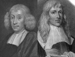 Retrato de los naturalistas ingleses John Ray, a la izquierda, y Francis Willughby, a la derecha