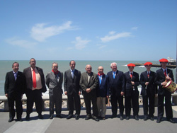 Representantes de nafar etxeak en el 9º Encuentro de Centros Navarros de la Argentina y Chile en Mar del Plata, el pasado mes de noviembre  