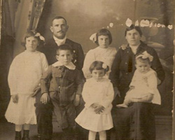 La familia de Angeles de Dios Altuna, una de las participantes en el programa de reencuentro (foto Angeles de Dios Altuna)