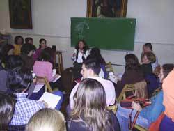 Un taller de irakasles (profesores) de euskera de los centros vascos de Argentina