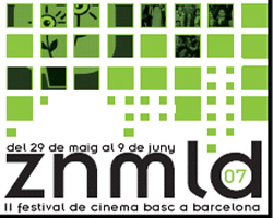 Cartel anunciador del Zinemaldia 07 organizado por Euskal Etxea de la capital catalana