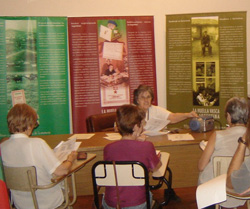 Un momento de la charla ofrecida por Maria Elena Etcheverry en Eusketxe (foto EuskalKultura.com)