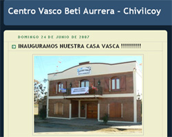 Portada del Blog de Beti Aurrera de Chivilcoy