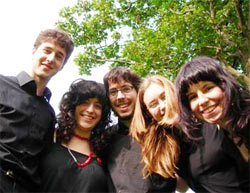 Kinteto Musikene: Daniel García, Itsaso Etxeberria, Xabier de Felipe, Alba González y  Beatriz Blanco