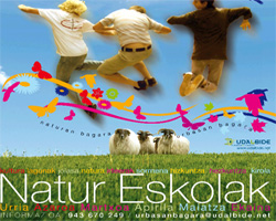 Cartel de los campamentos <i>Natur Eskolak</i>