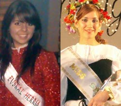 La concordiense Gimena de Ibarra y la mercedina Noelia Díaz Etxepare, dos vascas Miss Simpatía