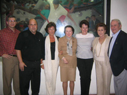 Los representantes de NABO junto a sus anfitriones de la Euskal Etxea de México DF (foto Vascosmexico.com)