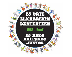 Cartel anunciador de los 25 años de Eusko Indarra