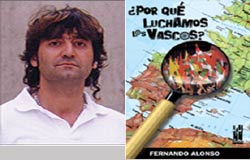 El autor, Fernando Alonso, y su libro, que se presentará mañana por la tarde en Rosario.