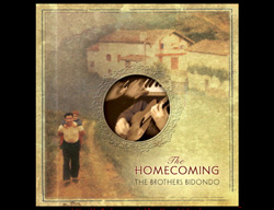 Portada del disco de los Brothers Bidondo, 'The Homecoming', con un paisaje vasco de fondo