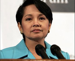 La presidenta filipina Gloria Macapagal-Arroyo