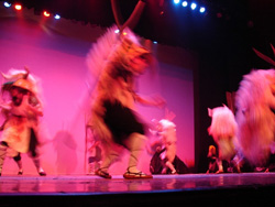 Un momento de la danza del carnaval de Altsasu, en la celebración del 25. aniversario