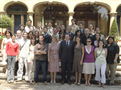 Participantes de Gaztemundu 2007 fueron recibidos por el lehendakari Ibarretxe durante el Congreso Mundial de Colectividades Vascas