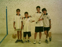 Campeonato de infantiles en Gonzales Chaves: Sebastián Chapartegui, Agustín Carrascal, Leonardo Brigas y Nicolas Villarreal