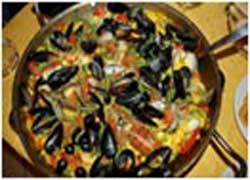 Imagen de una paella de la página web de Paellas Azpiazu