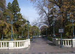 Plaza Independencia, Mendoza, en la que se inaugurará el Prado Vasco 'Robles de la Paz'