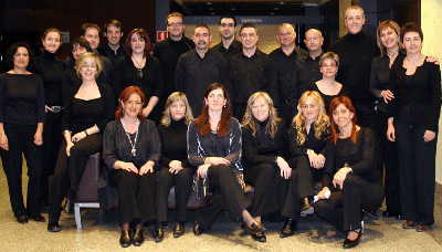 Los miembros del Coro de Cámara Aizaga de Pamplona (foto Aizaga.org)