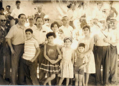 Fotografía tomada en el año 1961 en el paseo del Centro Vasco (foto Euzko Etxea de Santiago de Chile)